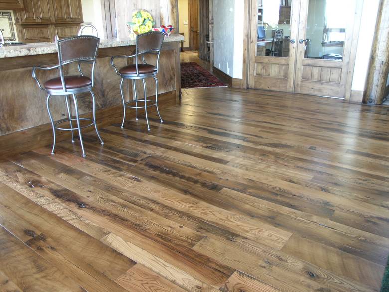 Antique Oak Skip-Planed Flooring